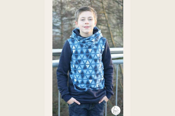 Papierschnittmuster "Kids Hoody" von Lybstes (Gr. 128-170)